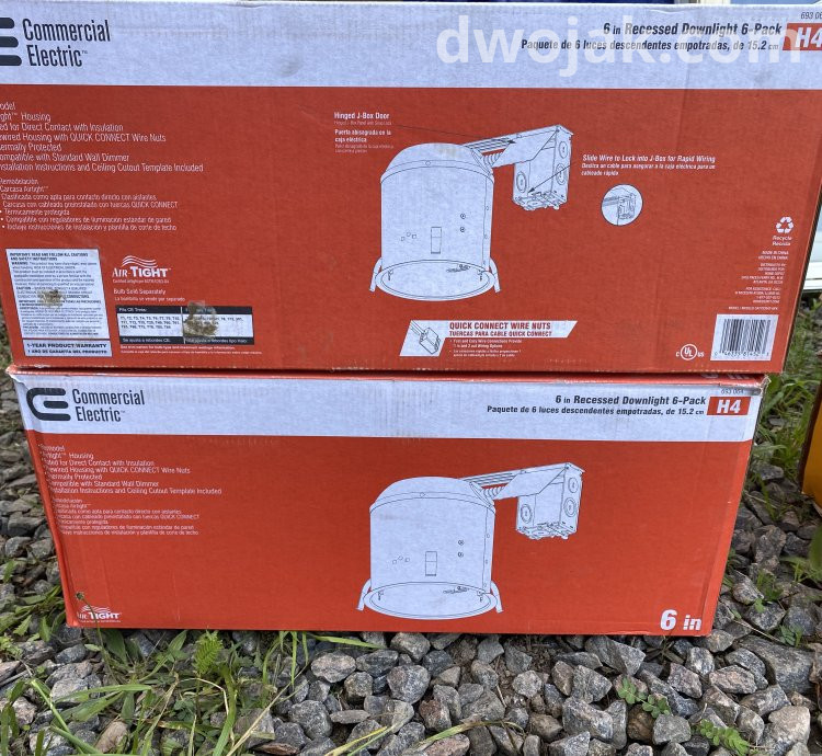 Recessed lighting cans