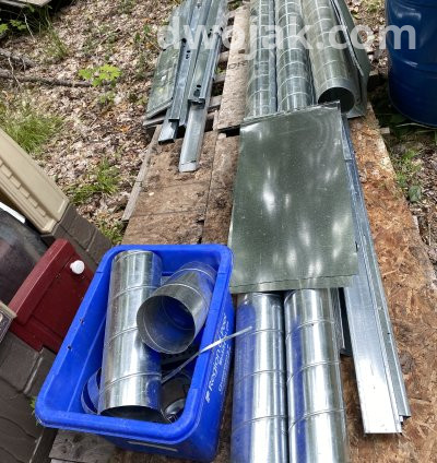 Duct pipes, chimney pipes, sleaves and reducers