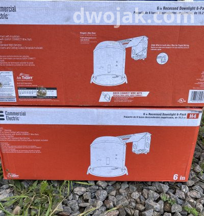 Recessed lighting cans 6