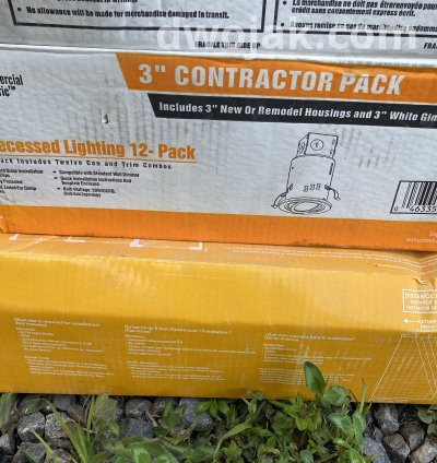 Recessed lighting cans 4