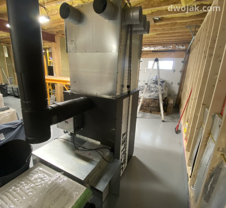 Wood furnace, wood stove and hvac installation