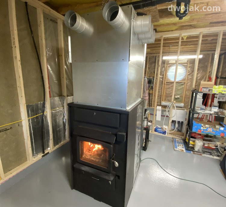 Wood furnace, wood stove and hvac installation