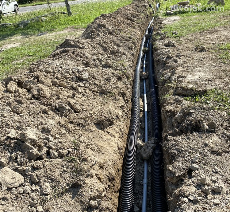 Trenching, scraping, leveling