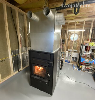 Wood furnace, wood stove and hvac installation